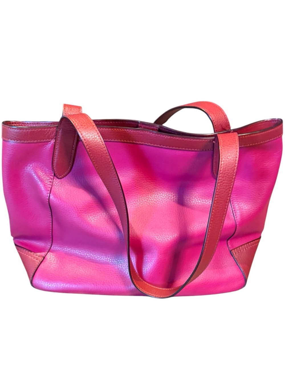 Coach Color-Block Tote Bag w/Horse & Carriage - Picture 2 of 9
